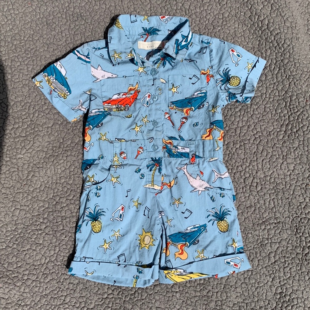 Stella McCartney Cotton Beach Theme Romper